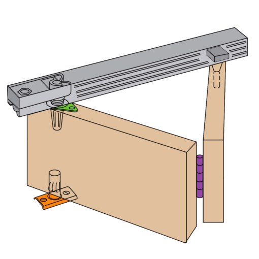 HENDERSON Bifold Folding Track Sliding Door Gear - 1067mm