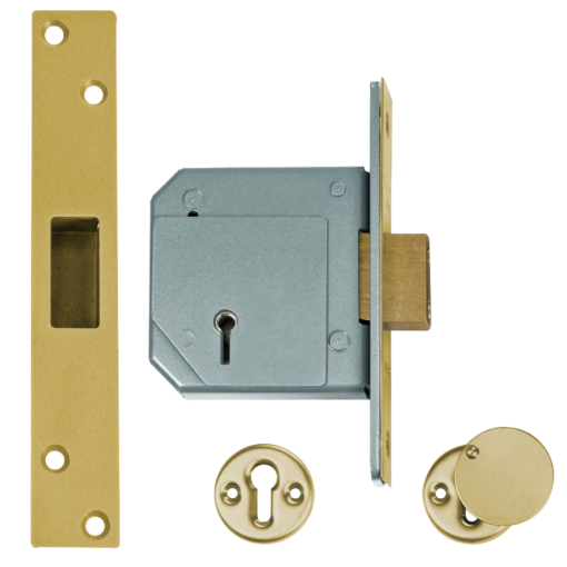 UNION C-Series 3G114 5 Lever Deadlock - 80mm PB KD Boxed