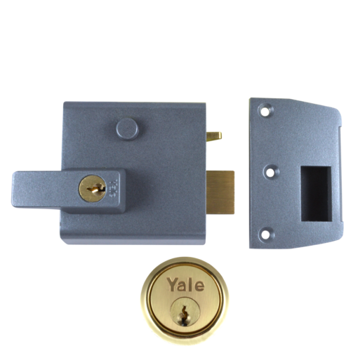 YALE No.1 & No.2 Auto Deadlocking Nightlatch - 60mm DMG / PB Boxed (P1)