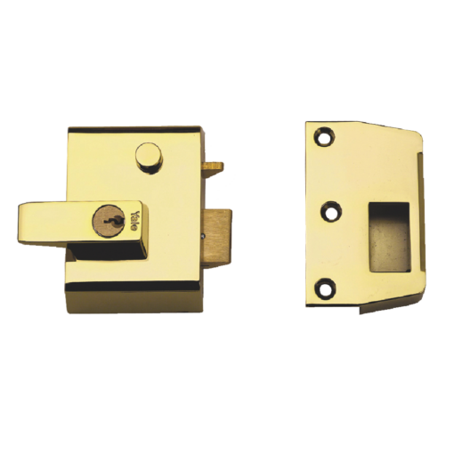 YALE No.1 & No.2 Auto Deadlocking Nightlatch - 40mm BLUX / PB Boxed (P2)