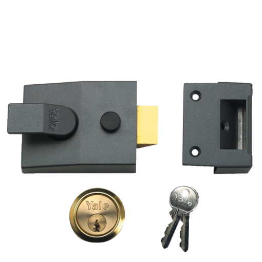 YALE 84 & 88 Non-Deadlocking Nightlatch - 60mm DMG with PB Cylinder Visi (88)