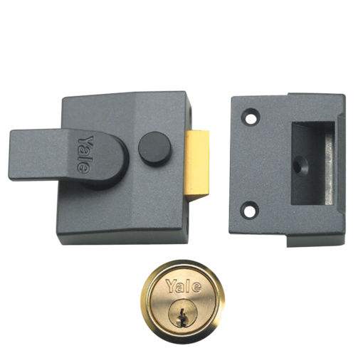 YALE 85 & 89 Deadlocking Nightlatch - 40mm DMG PB Cyl Visi