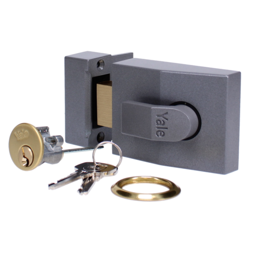 YALE 82 Deadbolt Nightlatch - 60mm DMG Case PB Cyl Boxed