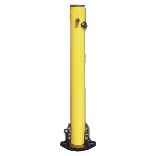 ASEC Yellow Fold Down 620mm High Parking Post - Fold Down