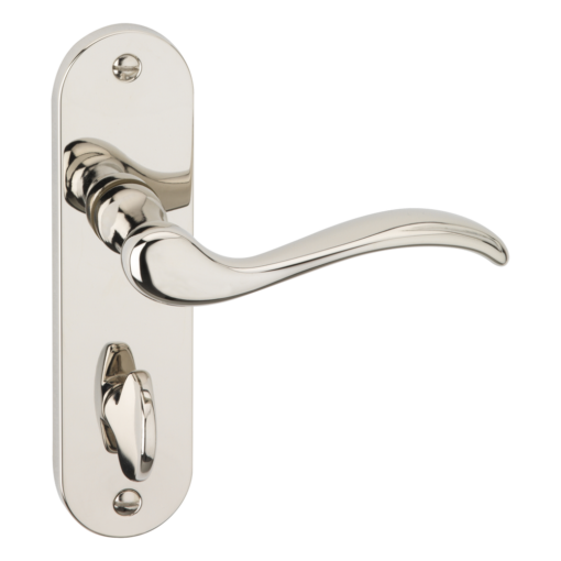 ASEC URBAN Washington Bathroom Lever on Plate Door Furniture - Polished Nickel (Visi)