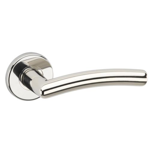 ASEC URBAN Philadelphia Lever on Round Door Furniture - Polished Nickel (Visi)