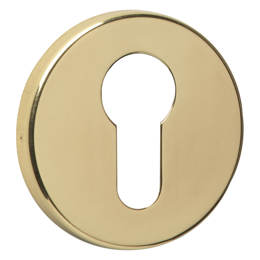 ASEC URBAN Concealed Fixing Euro Escutcheon - Polished Brass (Visi)