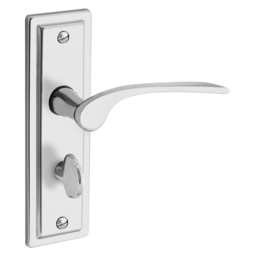 ASEC URBAN New York Bathroom Lever on Plate Door Furniture - Satin Nickel (Visi)