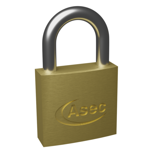 ASEC KD Open Shackle Brass Padlock - 30mm KD Visi