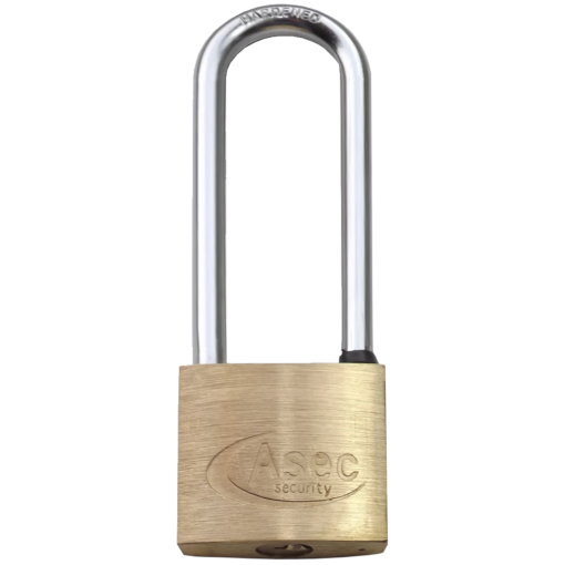 ASEC KA Long Shackle Brass Padlock - 40mm KA (to E) Boxed