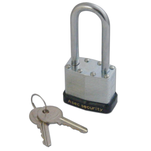 ASEC 787 & 797 Open Shackle Laminated Padlock - 40mm KD Long Shackle Visi