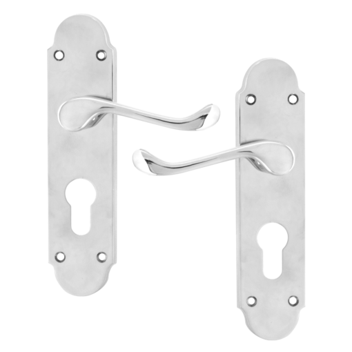 ASEC Oakley Plate Mounted Lever Furniture - CP Euro Lever Lock Visi