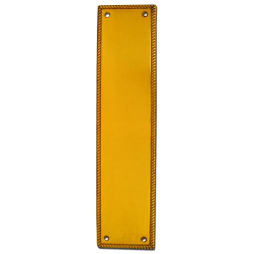 ASEC Georgian 73mm Wide Polished Brass Finger Plate - 305mm PB