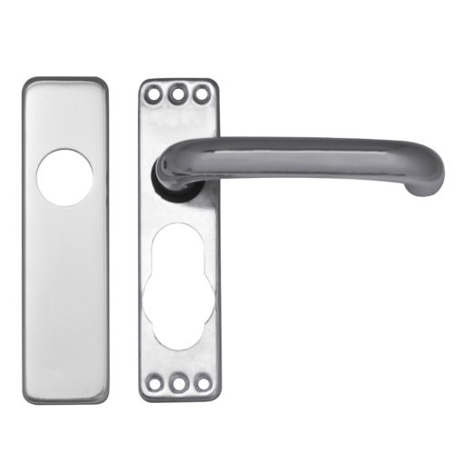 ASEC Plate Mounted Aluminium Lever Furniture - SAA Lever Latch