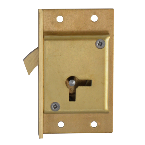 ASEC 80 4 Lever Cut Cupboard Lock - 64mm SB KD LH Visi