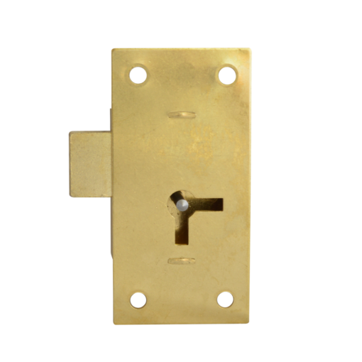 ASEC 100 1 Lever Straight Cupboard Lock - 64mm SB KA Visi