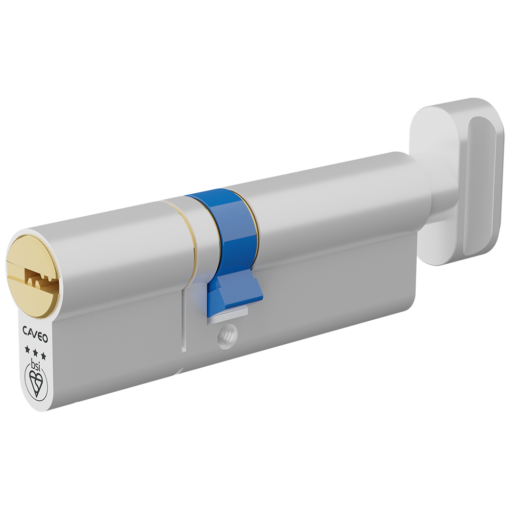 CAVEO TS007 3* Key & Turn Euro Dimple Cylinder - 90mm 40(Ext)/50 (35/10/45T) KD