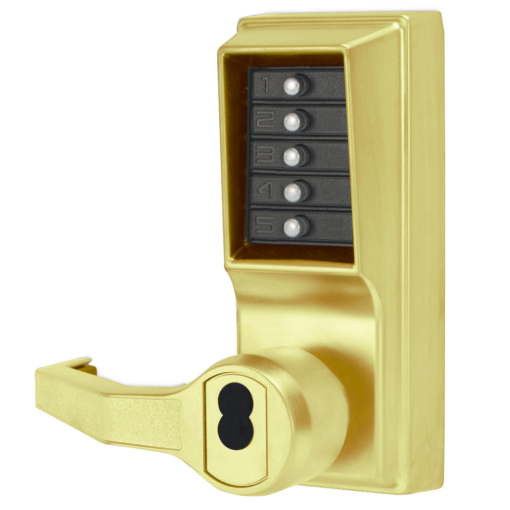 DORMAKABA Simplex L1000 Series L1021B Digital Lock Lever Operated - PB LH No Cylinder LR1021B-03