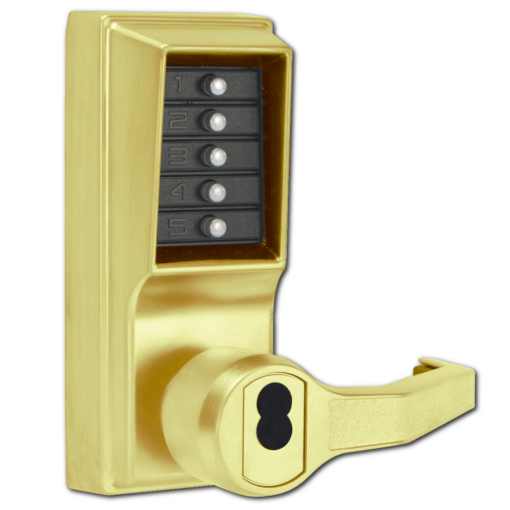 DORMAKABA Simplex L1000 Series L1021B Digital Lock Lever Operated - PB RH No Cylinder LR1021B-03