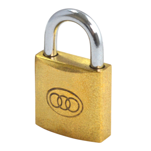 Tricircle 26 Series Brass Open Shackle Padlocks - 25mm KD Boxed