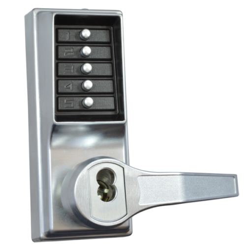 DORMAKABA LP1000 Series Front Only Digital Lock To Suit Panic Latch With Key Override - SC RH No Cylinder