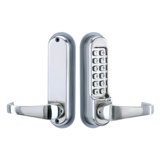 CODELOCKS CL510 Series Digital Lock With Tubular Latch - CL515 SS With Passage Set