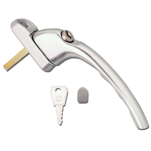 HOPPE Tokyo UPVC Espag Handle Inline ID237/1171 - Silver