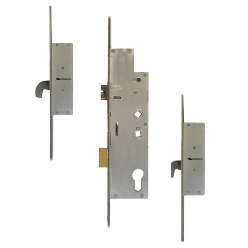 FULLEX Crimebeater 20mm Lever Operated Latch & Deadbolt Twin Spindle - 2 Hook - 45/92-62 - 20mm Faceplate