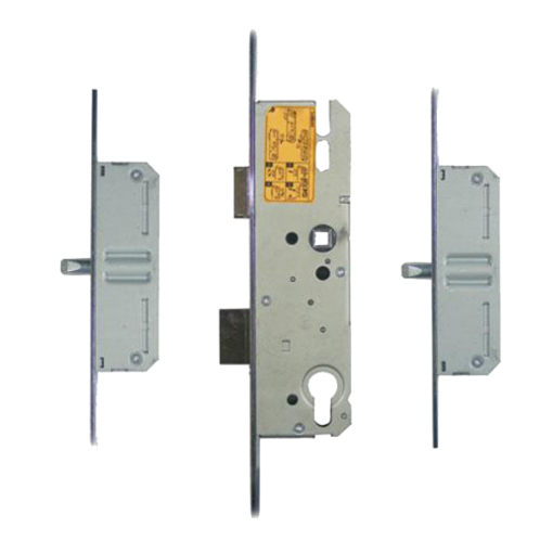 KFV Lever Operated Latch & Deadbolt Long Version - 2 Round Bolt - 45/92 - 16mm Faceplate