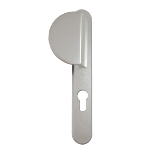 HOPPE UPVC Lever / Fixed Pad Door Furniture 554/3360N - 92mm Centres Silver