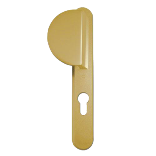 HOPPE UPVC Lever / Fixed Pad Door Furniture 554/3360N - 92mm Centres Gold