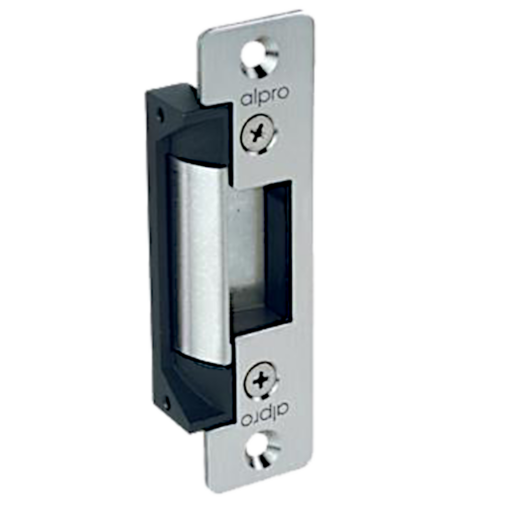 ALPRO AL110 Series 12V/24V DC Mortice Release - F/U - Short Faceplate (Aluminium)