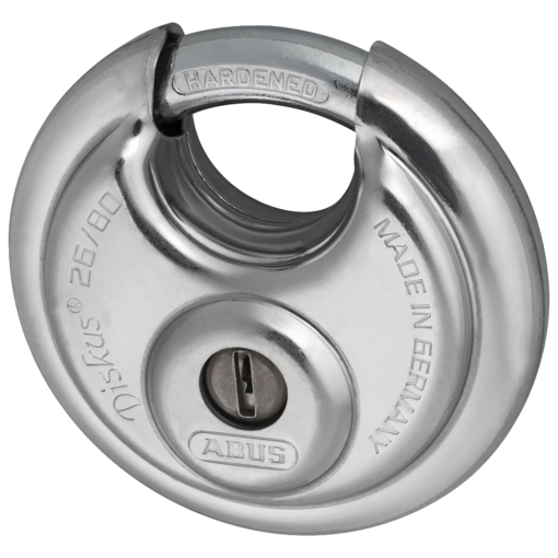 ABUS 26 Series Solid Lock Body Diskus Discus Padlock - 81mm KD 26/80 Boxed