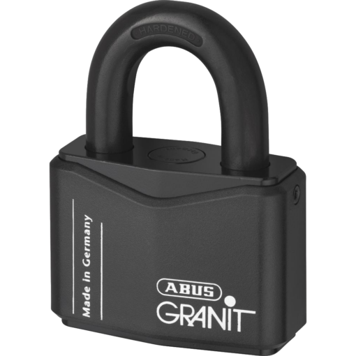 ABUS 37 Series Granit `Plus` Mechanism Solid Steel Rekeyable Open Shackle Padlock - 77mm KA (4436115) 37RK/70 Boxed