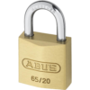 ABUS 65 Series Brass Open Shackle Padlock - 20mm KA (6203) 65/20 Boxed