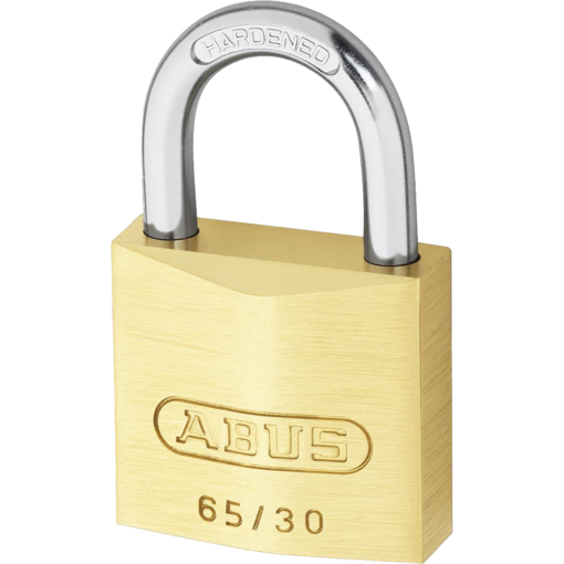 ABUS 65 Series Brass Open Shackle Padlock - 30mm KA (6305) 65/30 Boxed