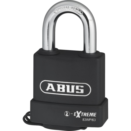 ABUS 83WP Series Weatherproof Steel Open Shackle Padlock - 65mm KD 83WP/63 Visi