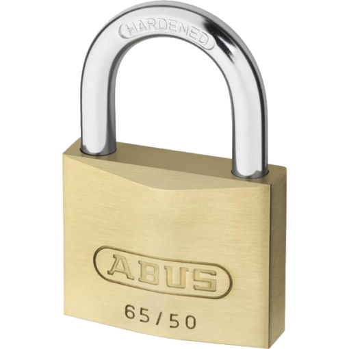 ABUS 65 Series Brass Open Shackle Padlock - 50mm KA (502) 65/50 Boxed