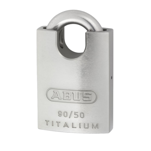 ABUS 90 Series Titalium Stainless Steel Re-Keyable Closed Shackle Padlock - 50mm KD 90RK/50 Visi