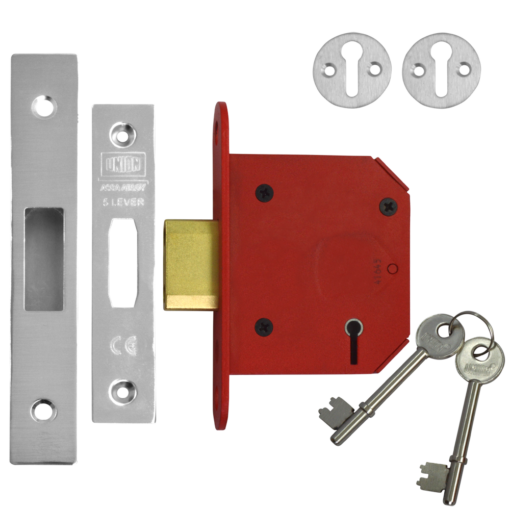 UNION J2105 StrongBOLT 5 Lever Deadlock - 75mm SS KD Boxed