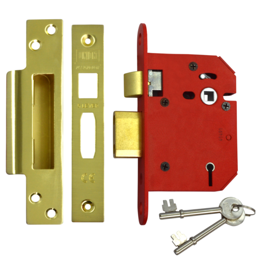 UNION J2205 StrongBOLT 5 Lever Sashlock - 75mm PB KD Visi