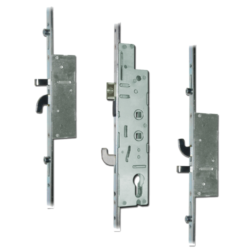 FULLEX XL Lever Operated Latch & Hookbolt Twin Spindle - 2 Hook, 2 Anti-Lift & 4 Roller - 35/92-62