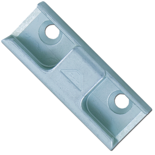 ROTO Timber Flat Casement Window Lock Strike - Silver