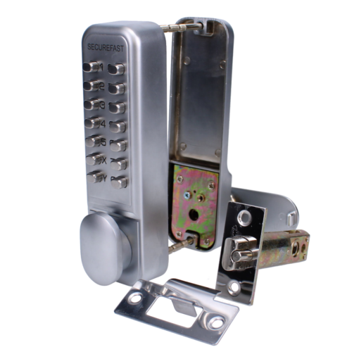 SECUREFAST SBL320 Easy Change Digital Lock with Tubular Latch & Holdback - SBL320 SC 60mm BS