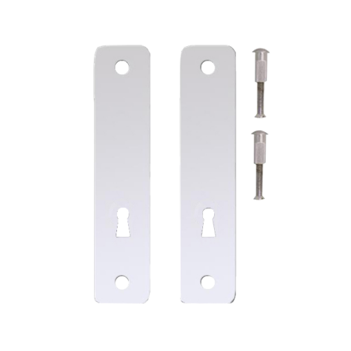 KICKSTOP 2300 230mm Lock Guard (50mm Wide) - UK - Chrome Plated