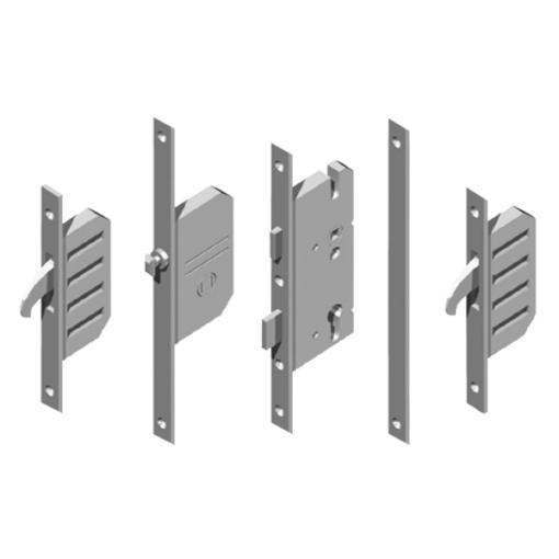 WINKHAUS Cobra EFGA Latch, Deadbolt & 2 Hooks With Entryguard & Lockout Facility - 16mm - 35/92 - 16mm Faceplate