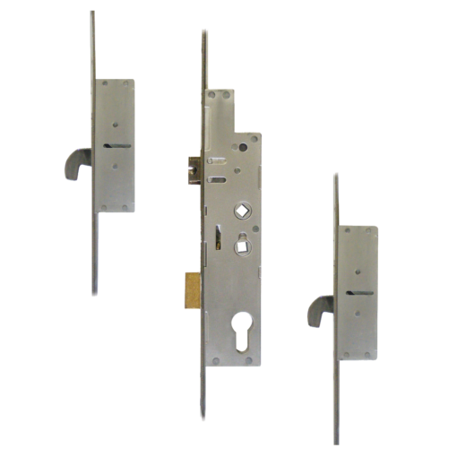 FULLEX Crimebeater 44mm Lever Operated Latch & Deadbolt Twin Spindle - 2 Hook - 35/92-62 - 44mm Faceplate