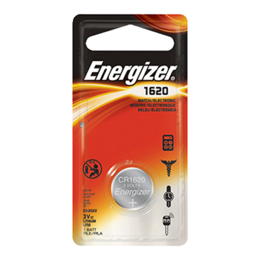 ENERGIZER CR1620 3V Lithium Coin Cell Battery - CR1620