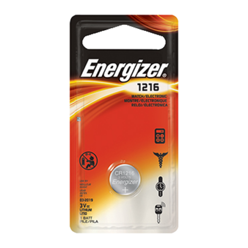 ENERGIZER CR1216 3V Lithium Coin Cell Battery - CR1216