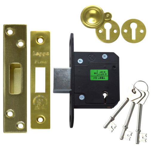 LEGGE New Style N5641 & N5761 5 Lever Deadlock - 64mm PB KD Boxed